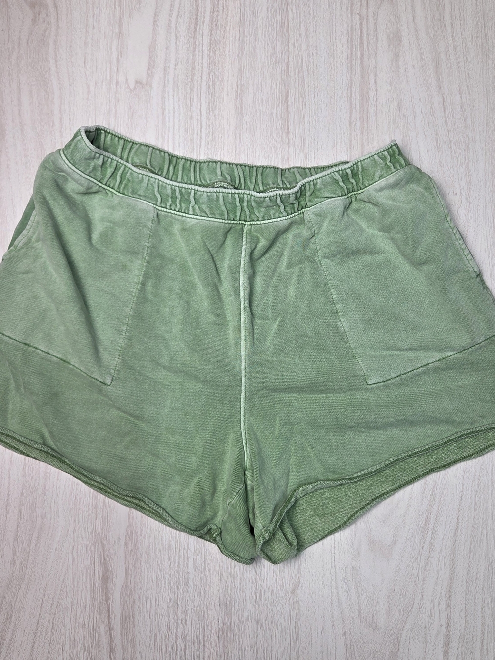 Universal Thread Womens Green Knit Cotton Lounge Shorts Drawstring Pockets Large